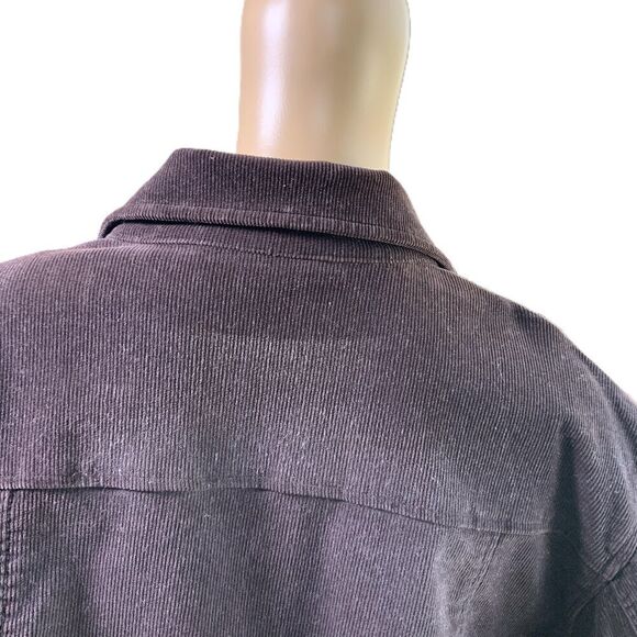 Avenue Blues Brown Corduroy Button-Up Collared Casual Long Sleeve Jacket Sz Med - Picture 9 of 14